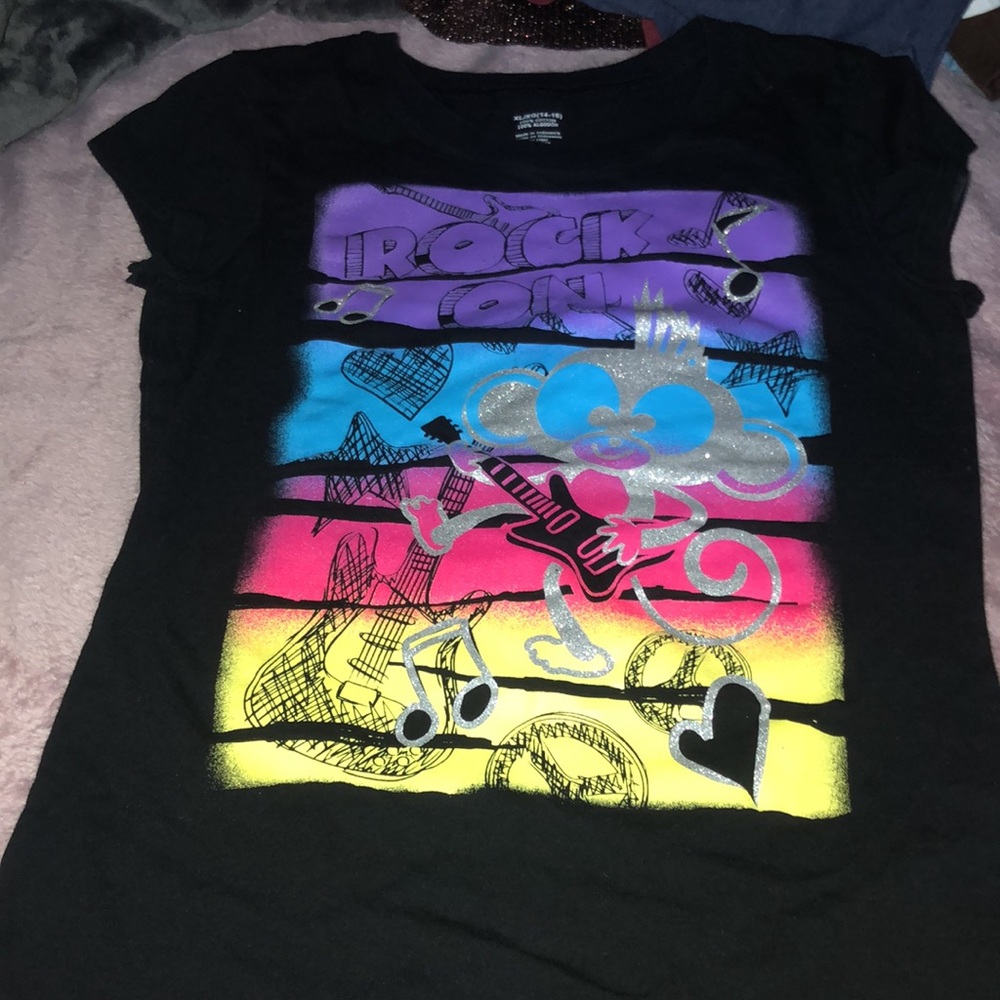 Brand new without tags, shiny graphic tee F
